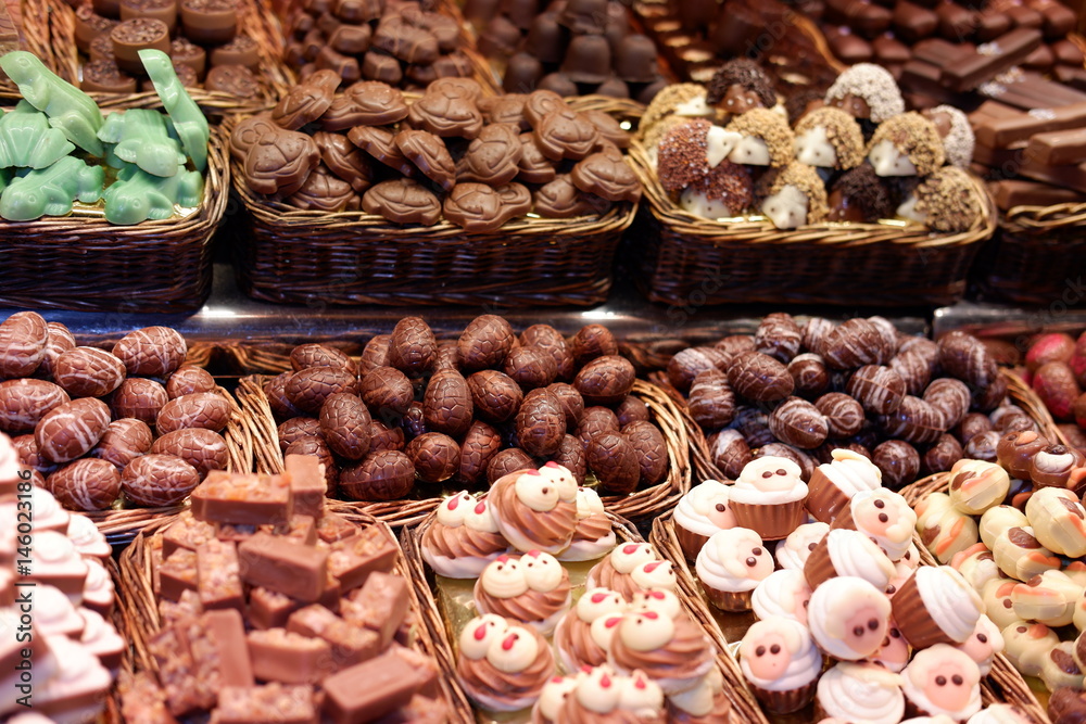 Street food market - chocolate