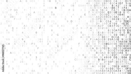 Hex digital data IT concept