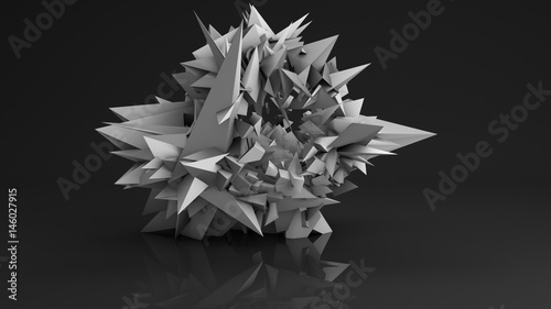 Polygonal futuristic shape ...