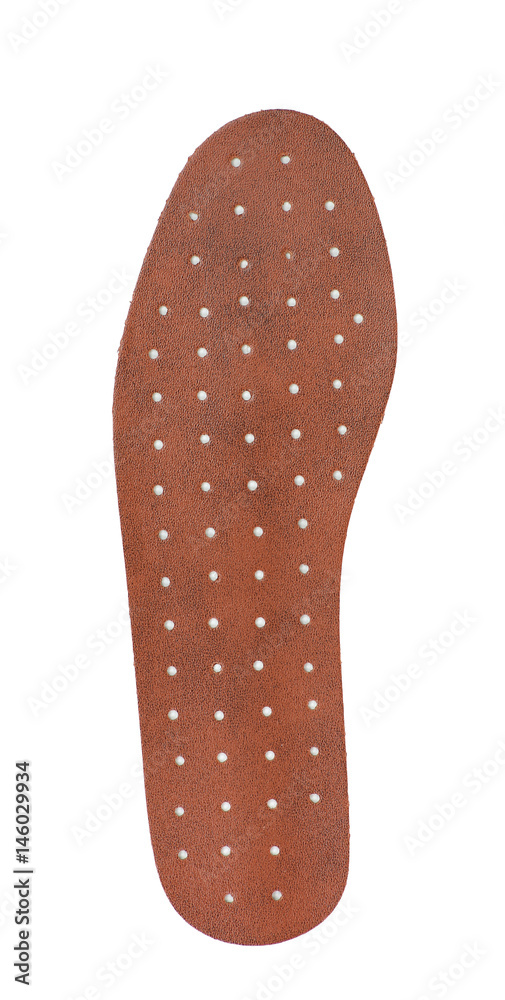 New insoles for shoes isolated on a white background New insoles for shoes isolated on a white background