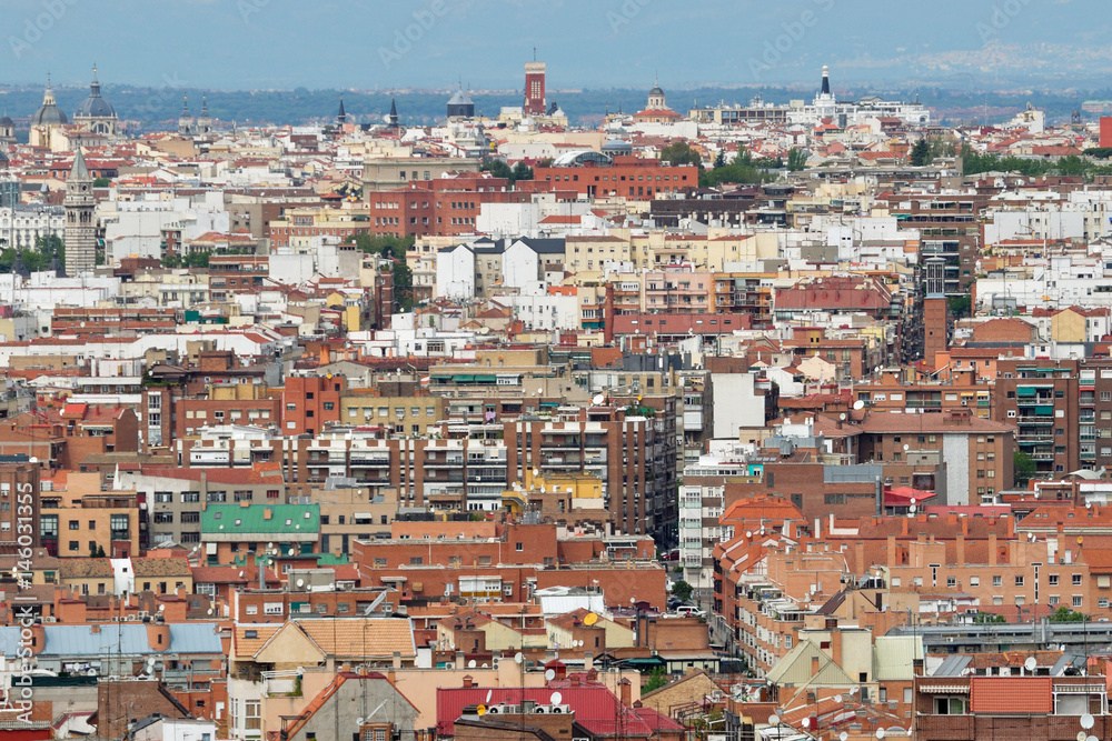View of the city of Madrid from Vallecas View of the city of Madrid from Vallecas