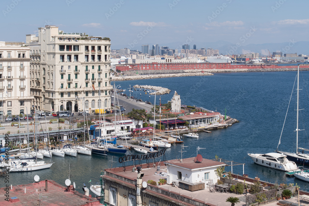 Italy, Naples, the port and the city