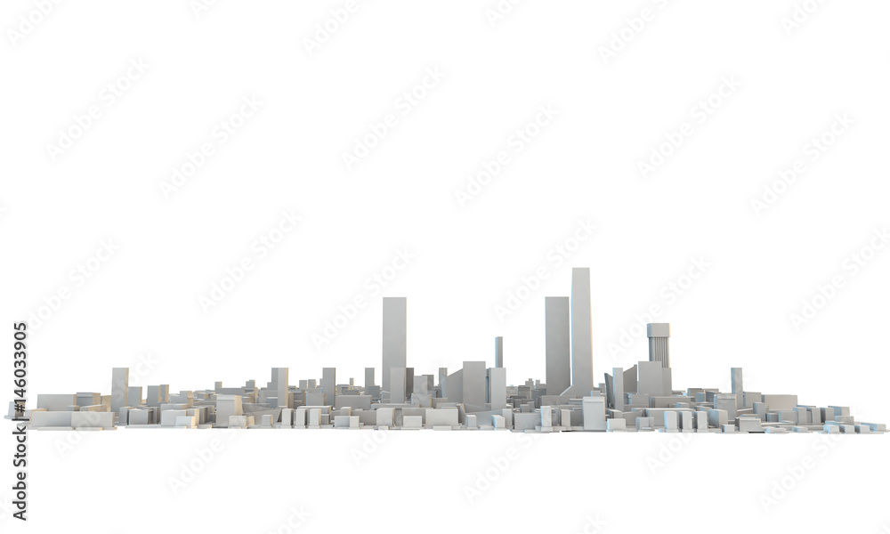 cityscape viewed from ground level (white buildings on white background)