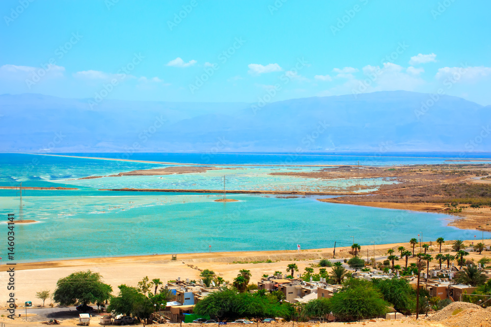 Kibbutz on the bank of the Dead Sea