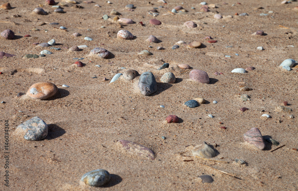 Stony coastline. Stony coastline.