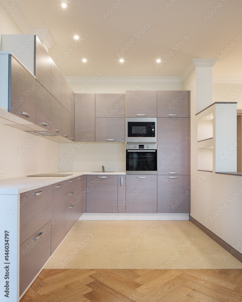 Fototapeta premium Interior of contemporary kitchen