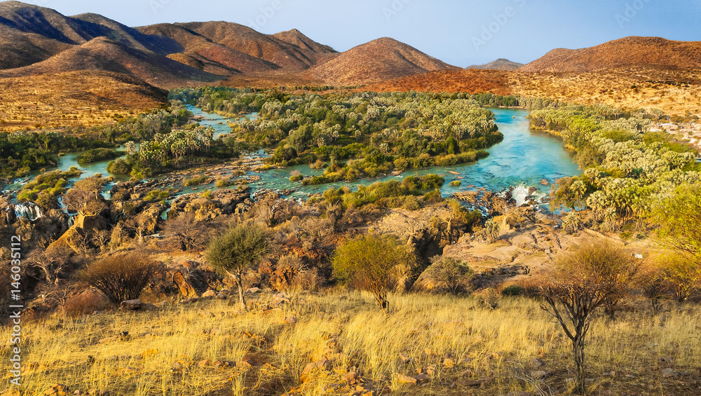 Fototapeta premium Epupa Falls Viewpoint, Namibia