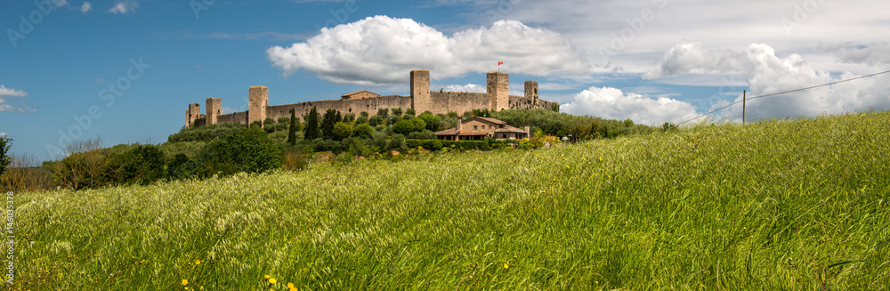 Fototapeta premium Monteriggioni castle, Tuscany