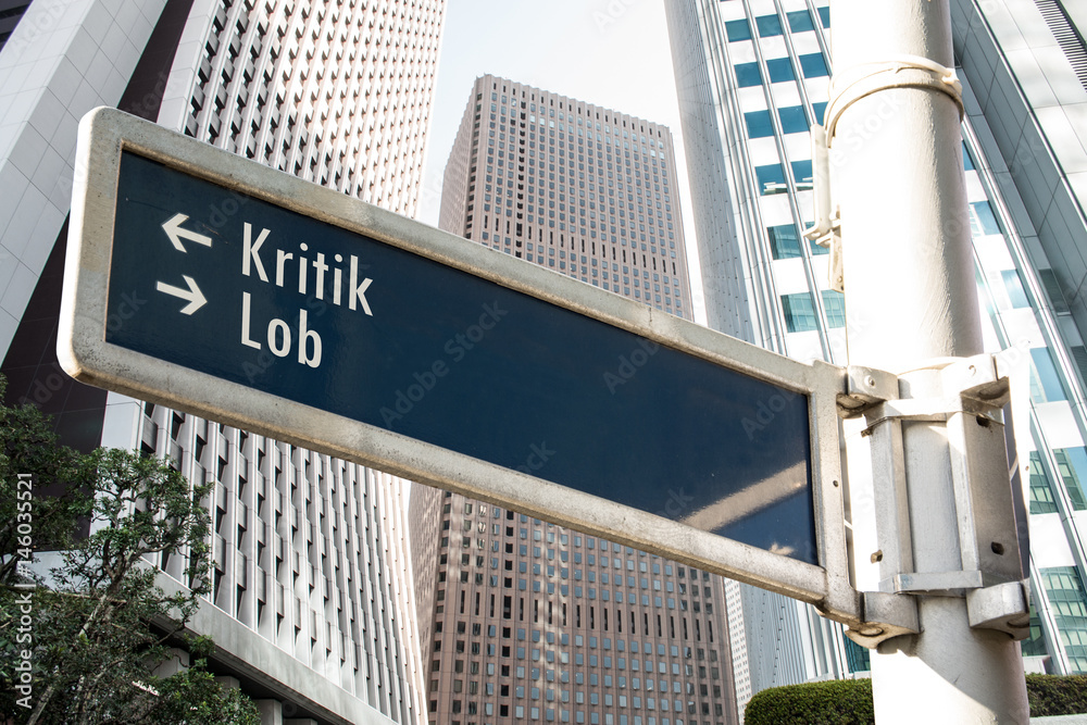 Obraz premium Schild 208 - Lob