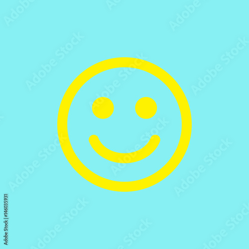 Smiley. Vector happy face