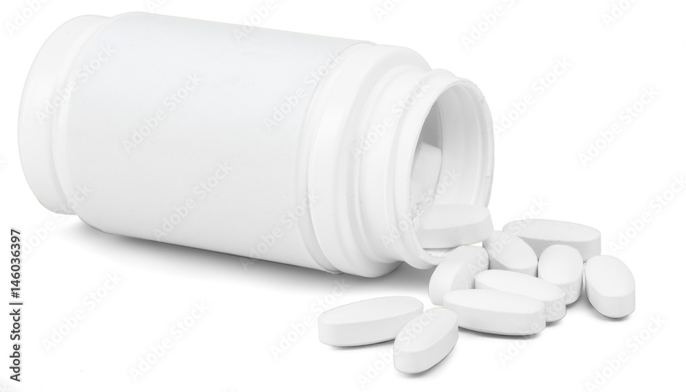 Medication isolated on white Medication isolated on white