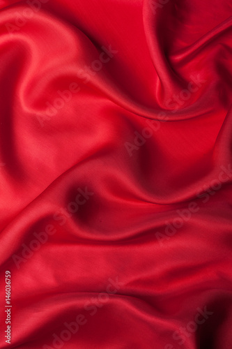 Red cloth waves background texture