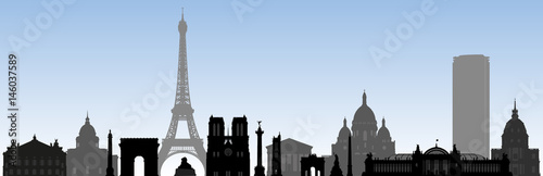monument parisiens - Paris - tourisme - tour Eiffel - frise - site célèbre