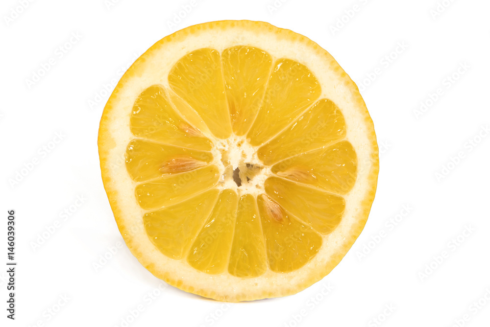 Fresh Lemon Fruit Isolated on White Background. Fresh Lemon Fruit Isolated on White Background.