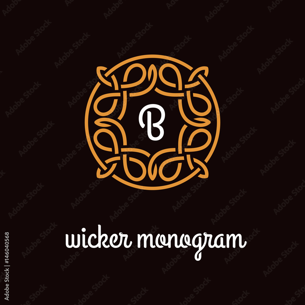 Wicker monogram Wicker monogram