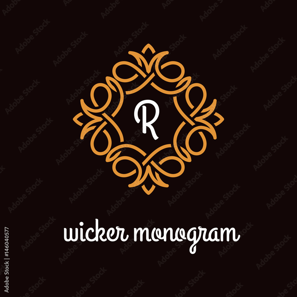 Wicker monogram Wicker monogram