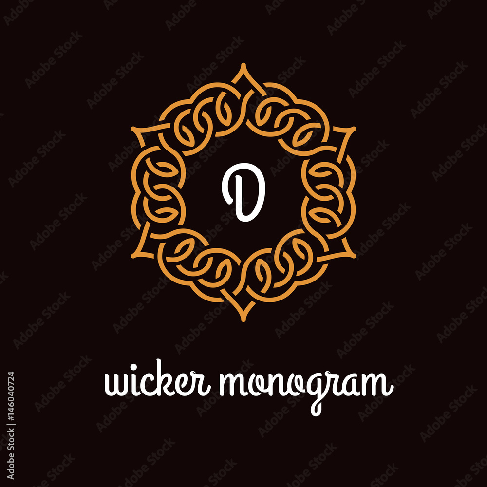 Wicker monogram Wicker monogram