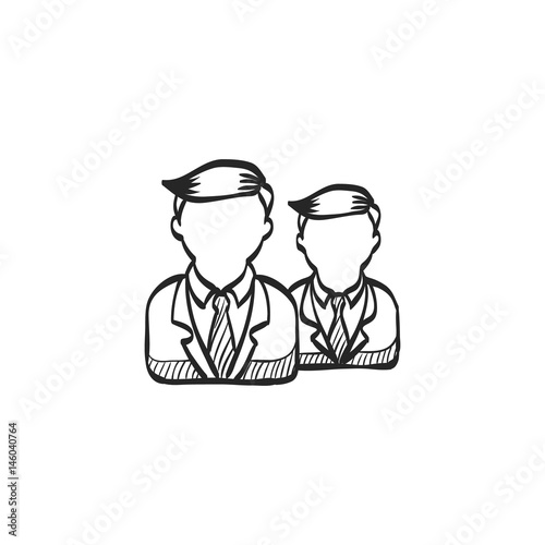 Sketch icon - Businessman
