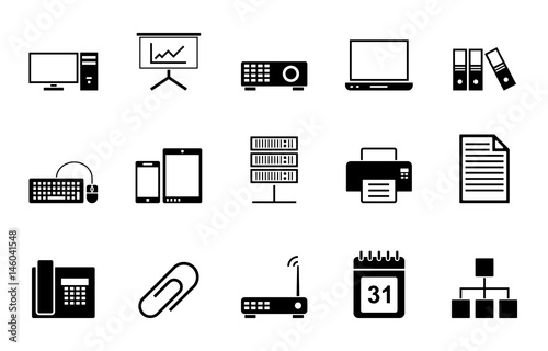 Office Iconset - Schwarz