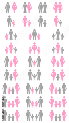 Family Constellations Grey/Rose
