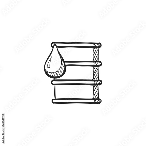 Sketch icon - Oil barrel