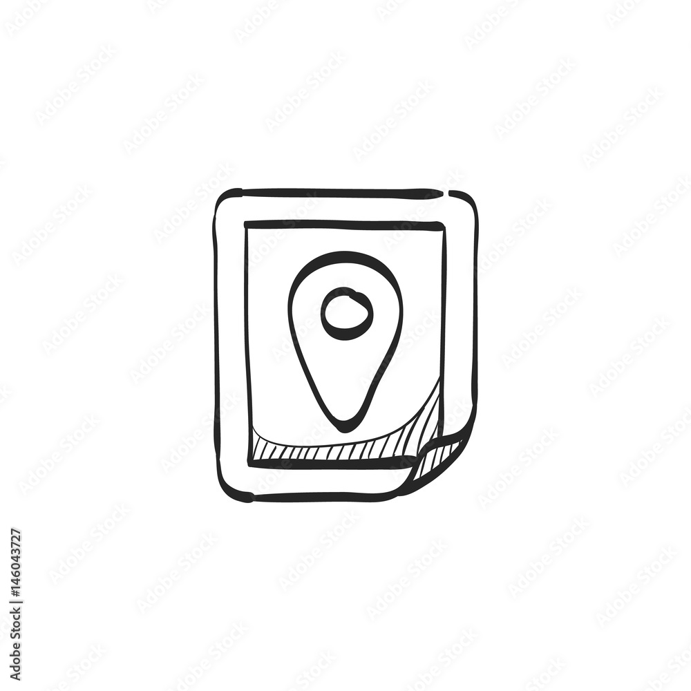 Sketch icon - Pin location map Sketch icon - Pin location map