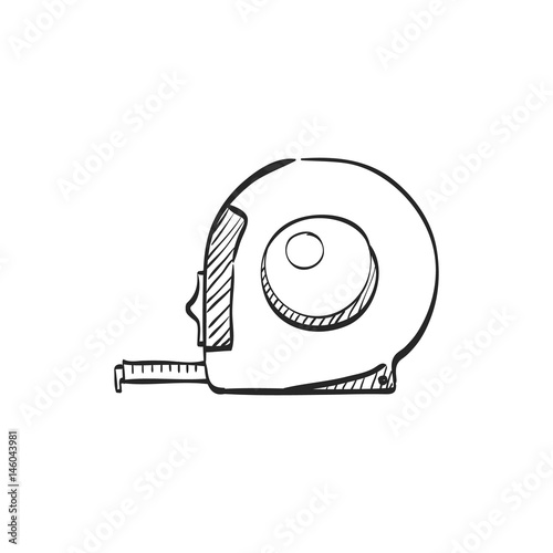 Sketch icon - Measure tape