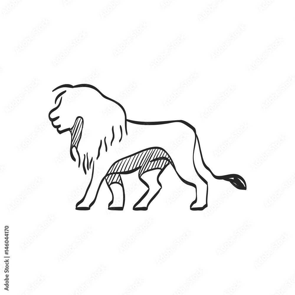 Sketch icon - Lion