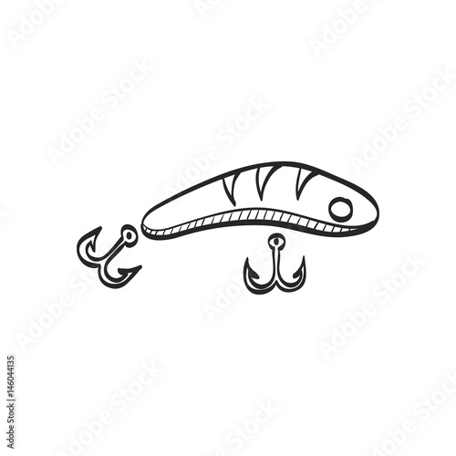 Sketch icon - Fishing lure