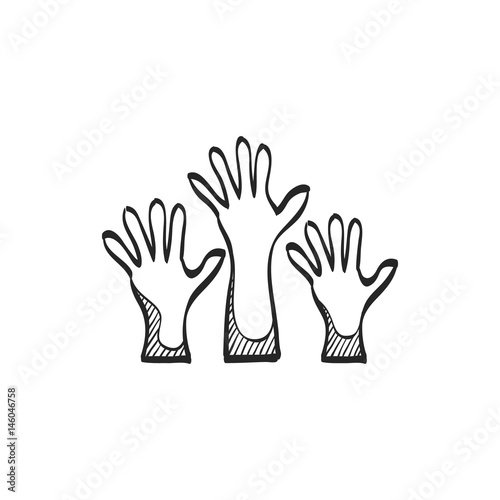 Sketch icon - Hands