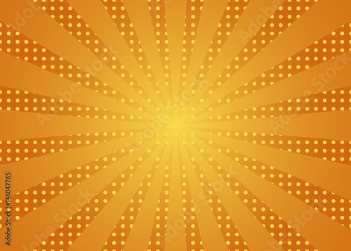 Sun rays yellow background