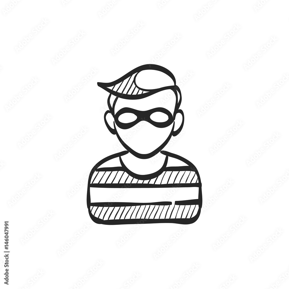 Sketch icon - Burglar