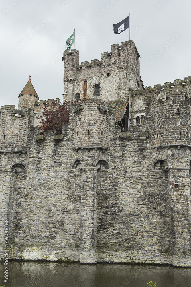 Burg Gravensteen (Grafenstein) in Gent, Belgien Burg Gravensteen (Grafenstein) in Gent, Belgien