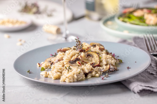 Risotto Fungi mit spargel