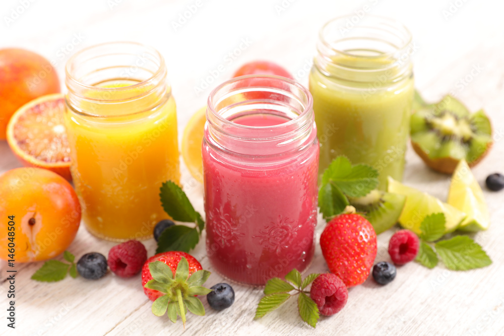 fruit smoothie or juice fruit smoothie or juice