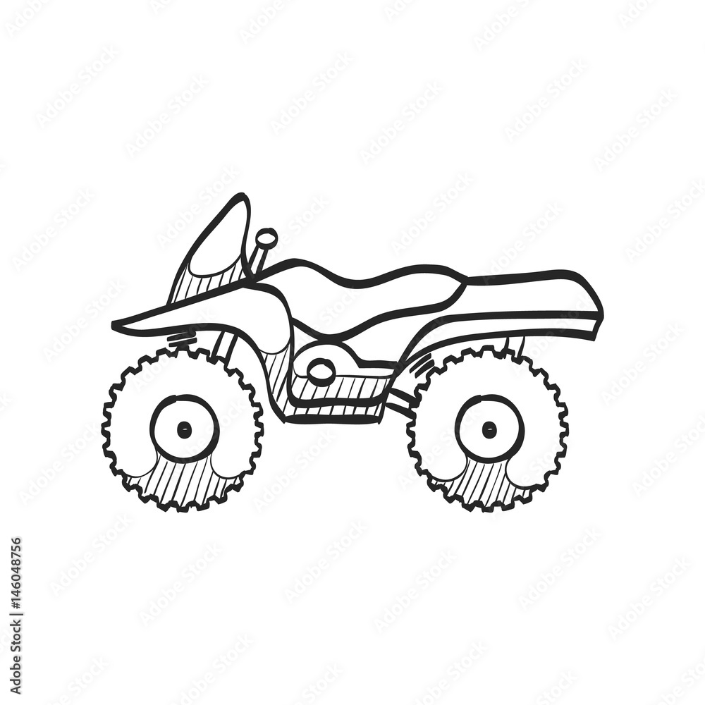 Sketch icon - All terrain vehicle