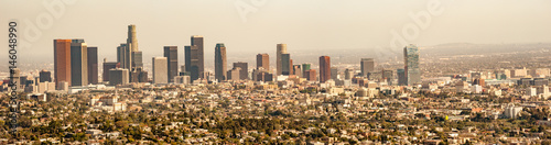 Fototapeta Panorama miasta mglisty panoramę Los Angeles