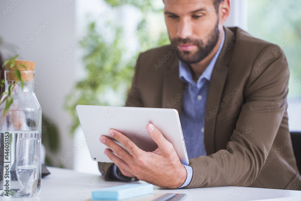 Businessman Working in Office