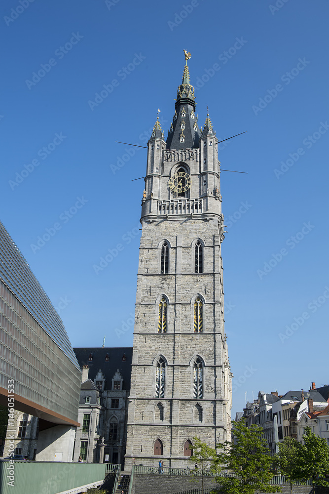 Belfriedturm in Gent, Belgien