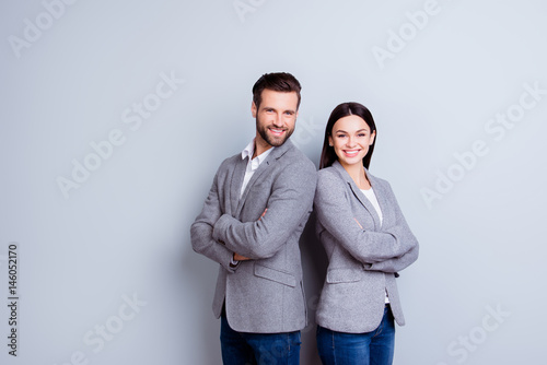 Obraz na plátně Concept of partnership in business