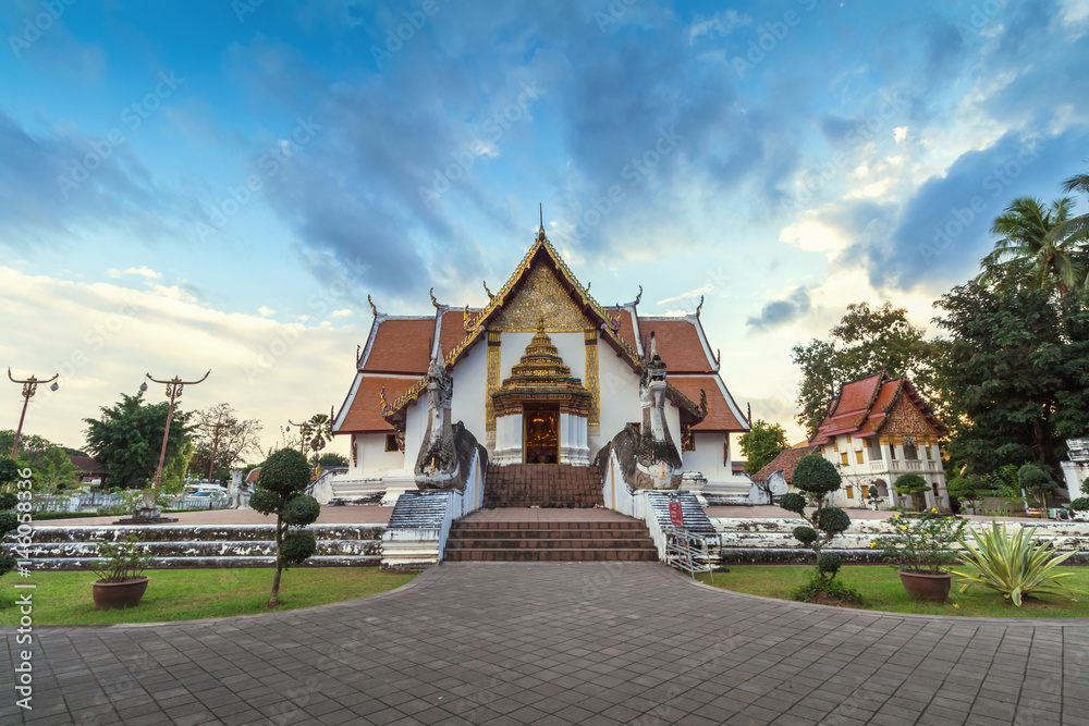Wat Phumin is a unique thai traditional Temple of Nan province ,Thailand