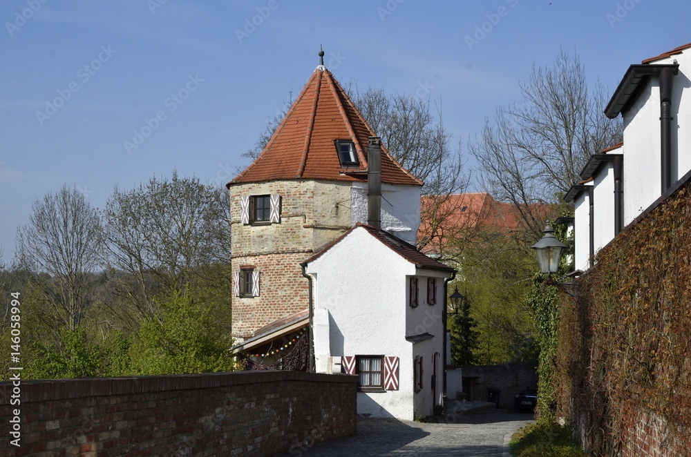 Wegturm oder Folterturm an der Stadtmauer, Friedberg Wegturm oder Folterturm an der Stadtmauer, Friedberg
