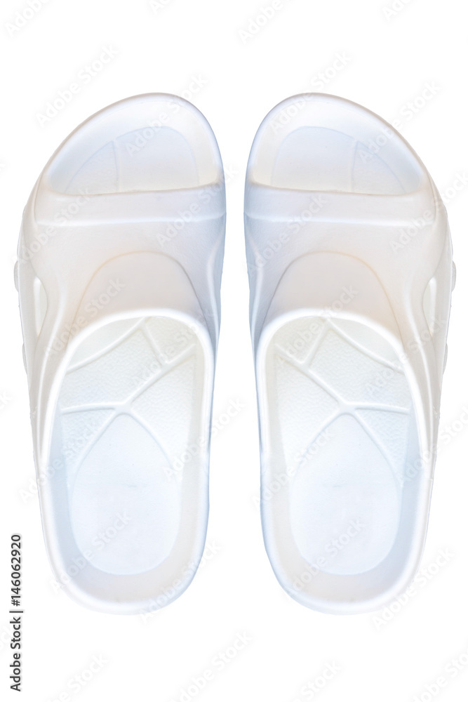 white color sandal isolate white color sandal isolate