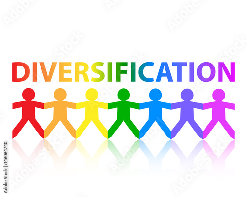 Diversification Paper People Rainbow