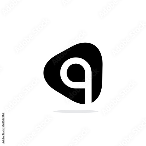 Initial Letter Q Triangle Design Logo