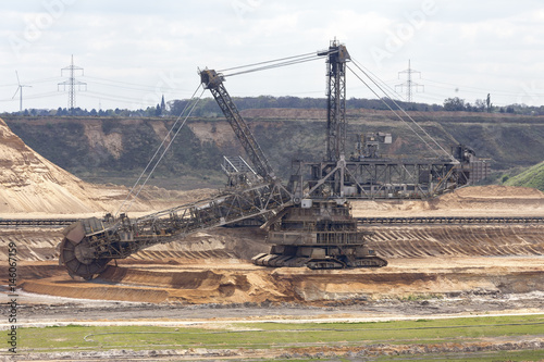 Fotografie open cast coal mining