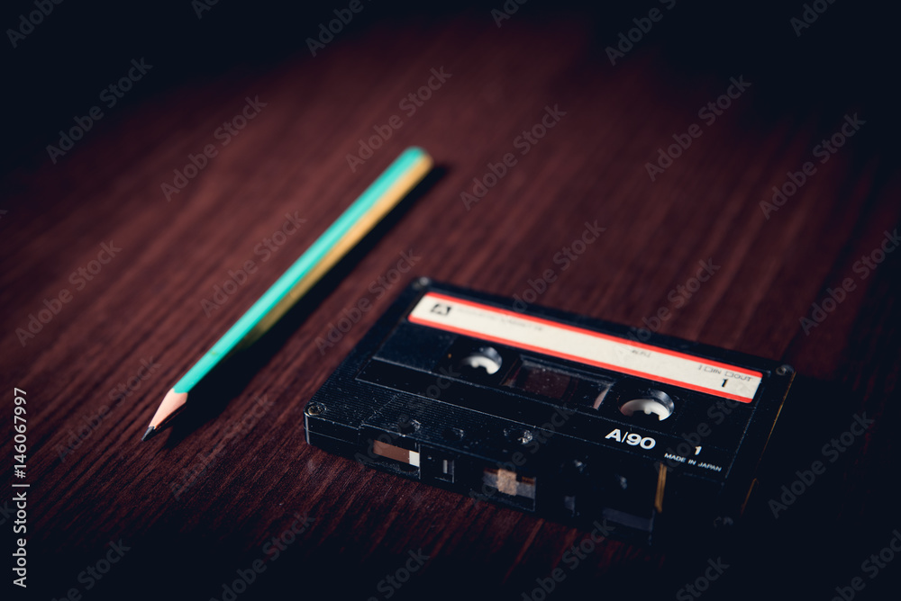 Old cassette tape Old cassette tape