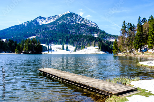 spitzingsee lake in bavaria