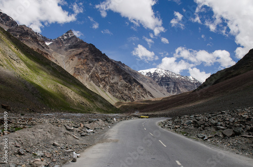 Mountain view along Manali-Leh highway. Himachal Pradesh, India
