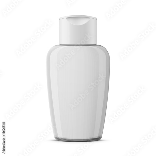Clear plastic cosmetic bottle template.
